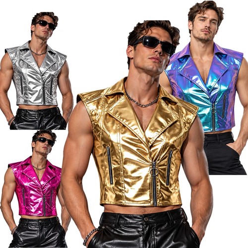Men shiny stylish metallic - men,