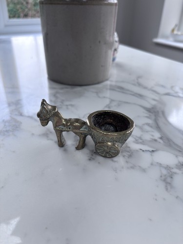 Vintage solid brass donkey - vintage,