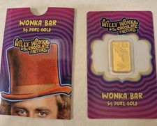 2025 PAMP Willy Wonka 5g Gold Bar - Brand New