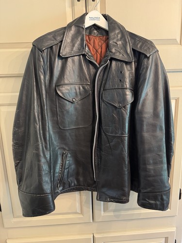 Vintage 60s police leather - vintage,