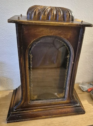Antique empty wooden mantel - wooden, or