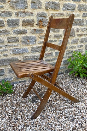 Vintage beechwood folding