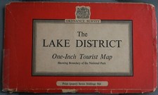 Ordnance Survey, One Inch Tourist Map of The Lake District  (1960)