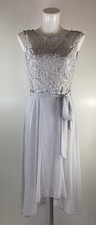 Ladies Ex Billie & Blossom Grey Hanky Hem Dress Size 6 8 24 26