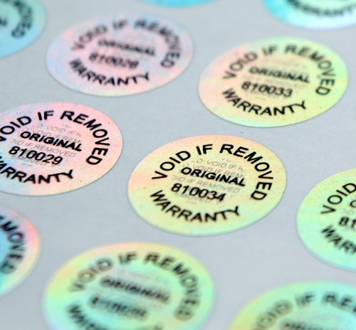 Hologram warranty stickers - hologram,