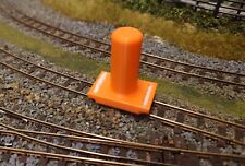 009 N Gauge Model Railway Track Cleaner - Orange Easy To Find & Hold + Spare Pad