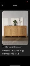 M & S Sonoma Oak 3 Door/Drawer Sideboard