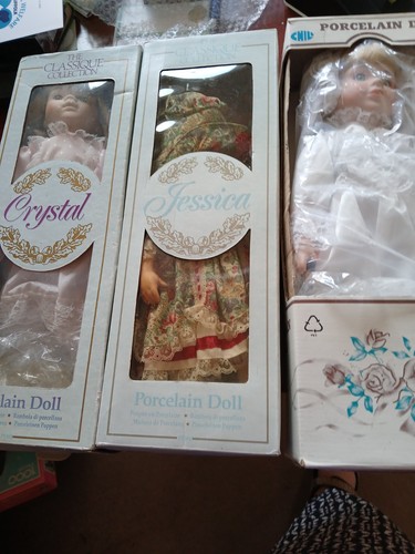 Porcelain doll bundle pieces - doll,