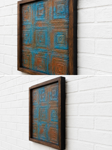 Handmade geometric wall art - ,