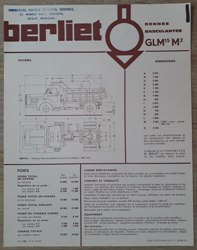 Berliet glm tipper - glm, 15