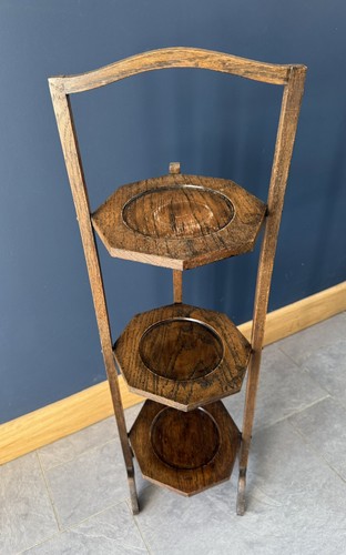 Antique folding wooden cake - antique,