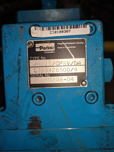 Parker pm125 cpsv - parker, pm125/cpsv/d4