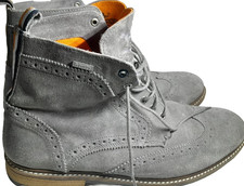 Superdry Grey Suede Leather