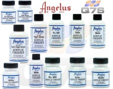 Angelus Leather Paint Acrylic Satin Gloss High Gloss 2 Hard 4Coat Matte Finisher