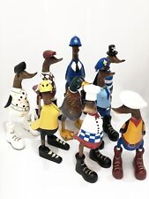 Wooden Painted Duck Statue