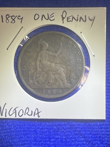 1889 one penny coin - 1889,