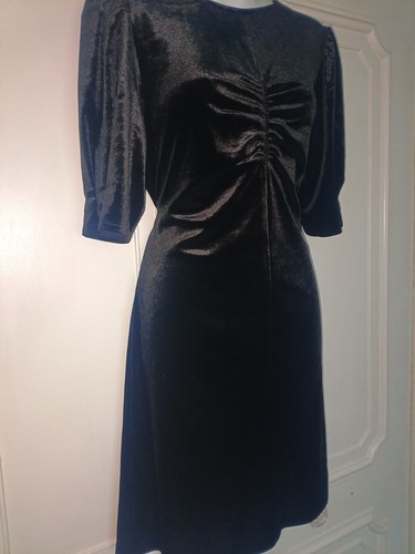Next velvet dress jet black - velvet,