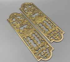 2x Solid Brass Push Plates –