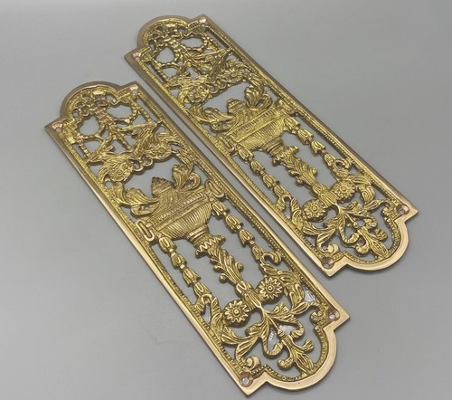 Solid brass push plates - 2x, –