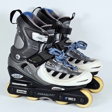 Laser Blaze Aggressive Inline Skates - UK 7 - Lace Up Hook & Loop Strap - Used