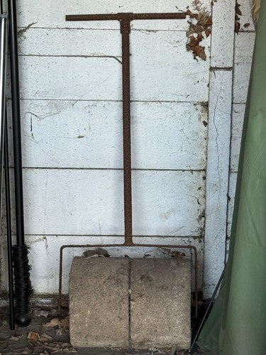 Vintage concrete garden roller