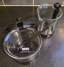 Bodum - Brazil - Cream / milk jug & Sugar bowl & spoon - Glass - NEARLY PERFECT