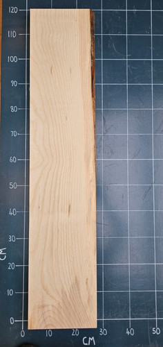 Kiln dried planed ash slab - dried,