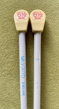 1 Pair Milward Knitting needles. Acrylic Size 6.5mm (Imp 3). 29cm (11.5”) long