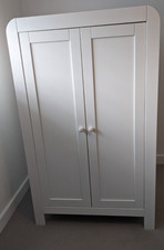 Mamas & Papas white children's vico wardrobe