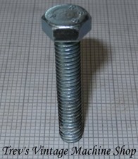 3/8 BSW Whitworth hex head set screws, zinc plated steel BZP, optional nuts
