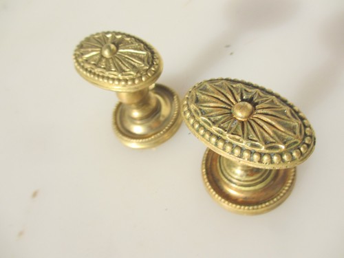 Vintage brass door handles - vintage,