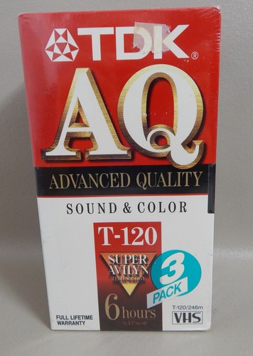 Pack tdk vhs 120 - 3,