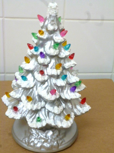 Stunning ceramic silver snowy - silver,