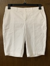 NYDJ Womens New $69 Lift x Tuck Slimming Shorts White Size 4 Small NWT
