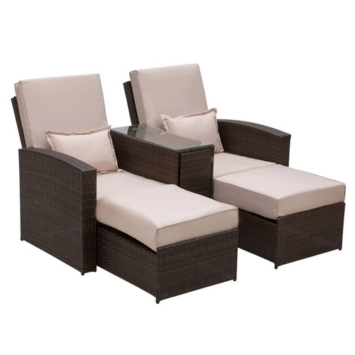 Garden double rattan sun - double,
