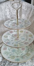 Minton Vanessa Bone China 3-Tier Hostess Cake Plate Stand