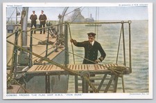 WWI Royal Navy Postcard Coming Aboard HMS Iron Duke 'Britain Prepared' No. 10