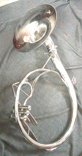 Sousaphone bell made of - made,