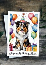 Personalised Pet Sheltie Happy