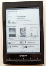 Genuine used Sony PRS-T1 eBook Reader Black in excellent condition