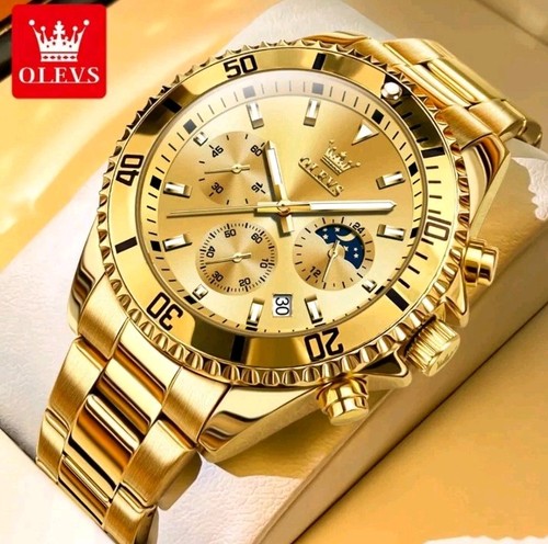 Olevs 2870 mens gents watch - gents,