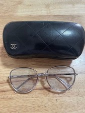 Chanel silver oval sunglasses - chanel,