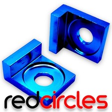 12mm BLUE ALLOY L BLOCK PIT DIRT BIKE CHAIN TENSIONERS ADJUSTERS 110cc 125cc 140