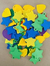 Job Lot 50 x Balloon Weights Helium Star Shape Yellow Green blue Red