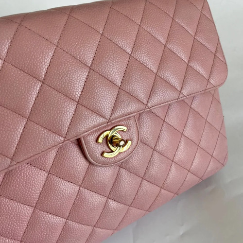 Chanel pink jumbo caviar - chanel,