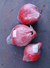 3 x ANCHOR MARINE ROUND MARKER BUOY BOATING FLOAT - SIGNAL RED