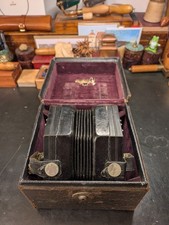 Antique Wheatstone 56 Button Concertina with Original Case