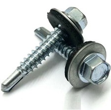 TEK Screws Self DRILLING Hex Head Buzz Screw Metal Bolts  EPDM WASHER