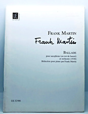 Frank Martin BALLADE for Alto Saxophone & Piano - UE32986 - sheet music