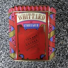 Whittard Red Metal Tea Tin Box